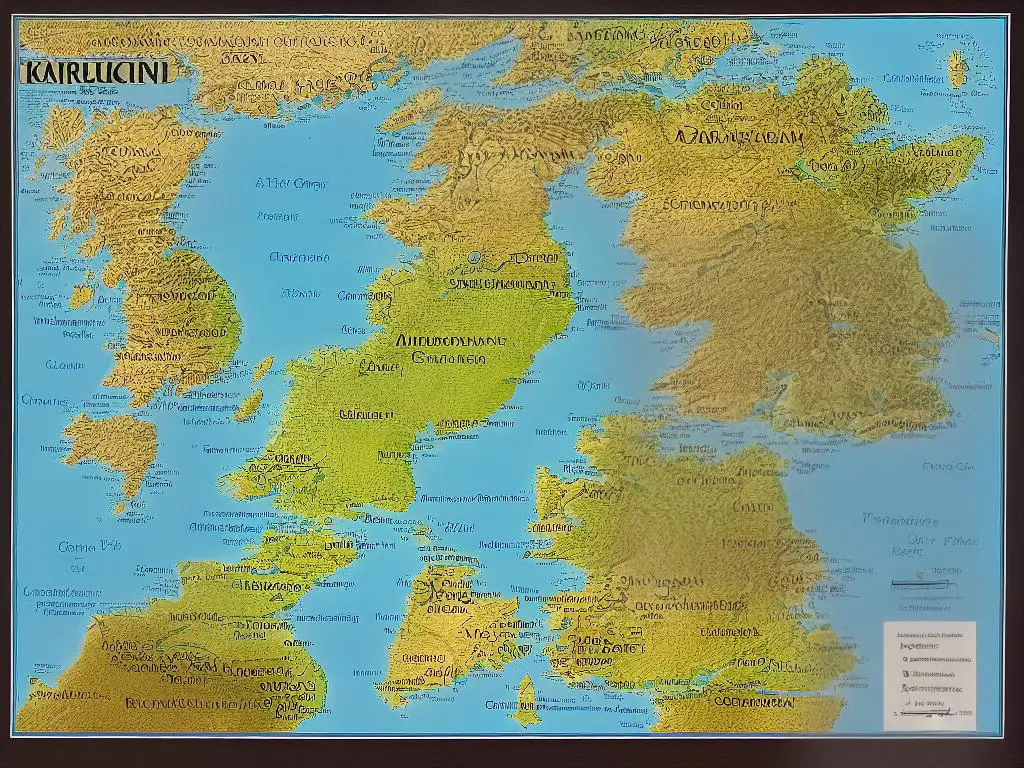 Eine Karte von Schottland, die zeigt, wie die verschiedenen Dialekte und Akzente auf das Land verteilt sind.